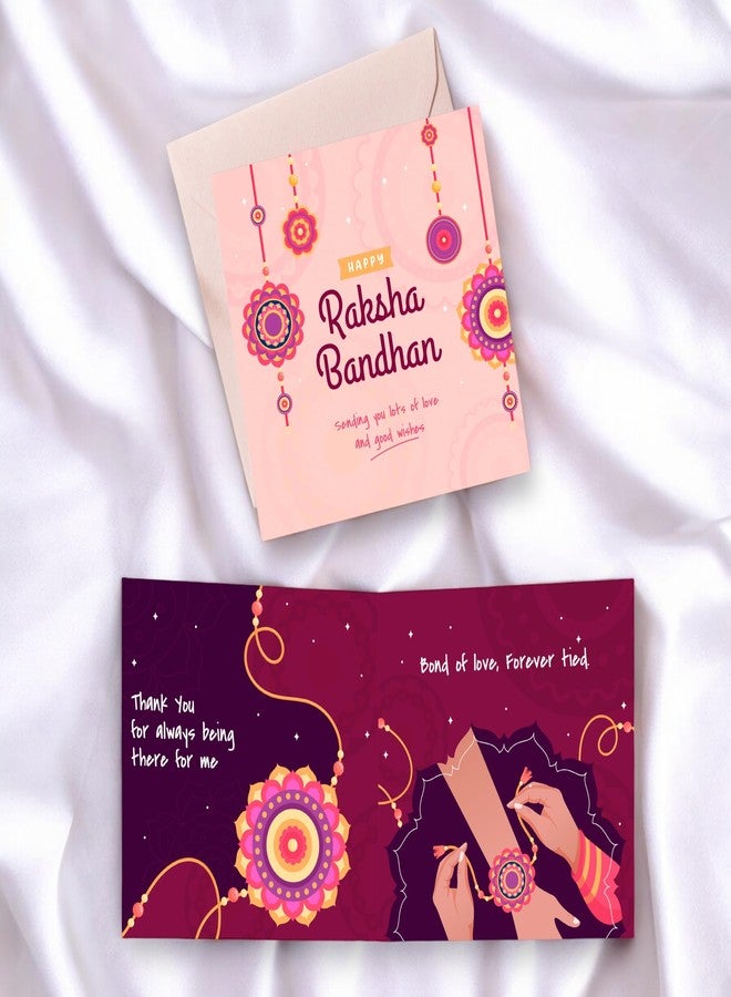 SINCE 7 STORE Rakhi Gift Hamper for Brother - Includes 3 Products: Heartfelt Messages Tabletop Frame, Greeting Card and Note for Sister - Perfect Rakhi Raksha Bandhan Gift from Sister in a Beautiful Box - Image 3